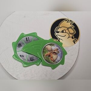 2022 McDonald’s Happy Meal Pokemon Spinner & Cardboard Token Toy Growlithe